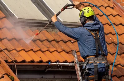 Démoussage et hydrofuge de toiture à Drugeac